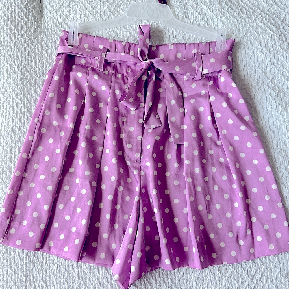 Zara polka dot shorts